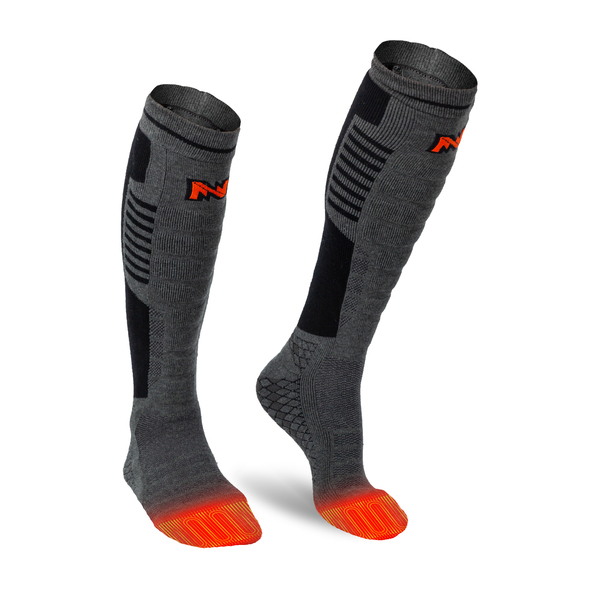 Mobile Warming Men's Dark Gray Standard Heated Socks, Bluetooth, Size LG (10-14), 3.7V MW19A11-17-15